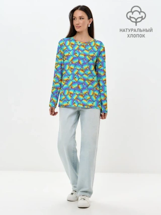 Лонгслив женский. Хлопок / POP IT MIX | ПОП ИТ