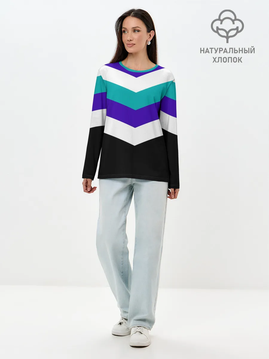 Лонгслив женский. Хлопок / Минимализм