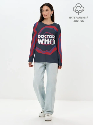 Лонгслив женский. Хлопок / Пришелец с планеты Галлифрей