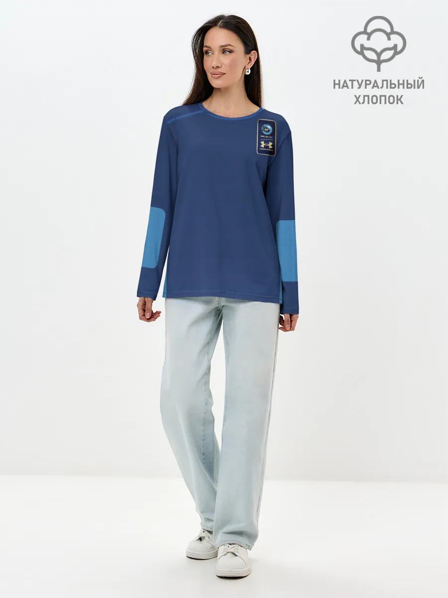 Лонгслив женский. Хлопок / Virgin Galactic. Форма