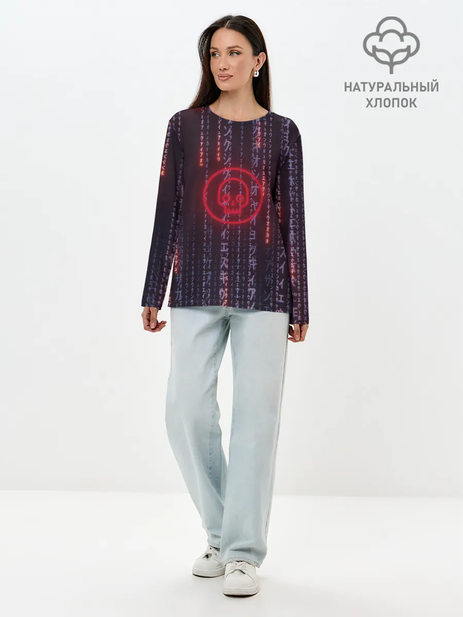 Лонгслив женский. Хлопок / Dead Matrix