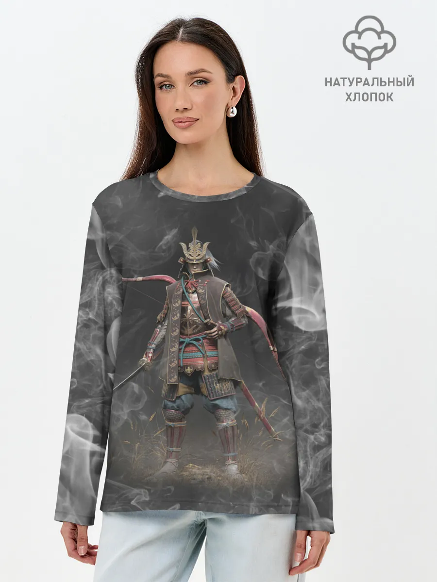 Лонгслив женский. Хлопок / Warrior | Sekiro shadows die twice