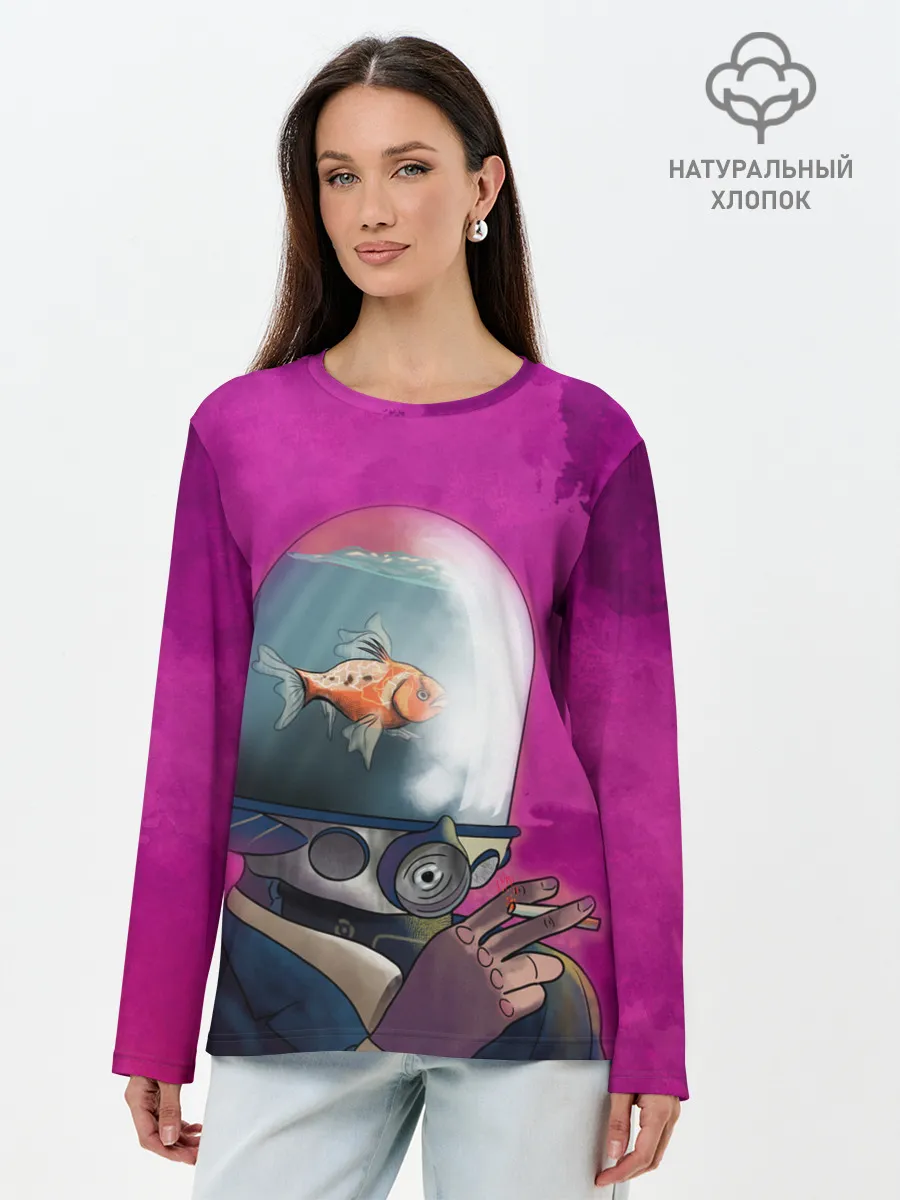 Лонгслив женский. Хлопок / Эй Джей | Академия Амбрелла