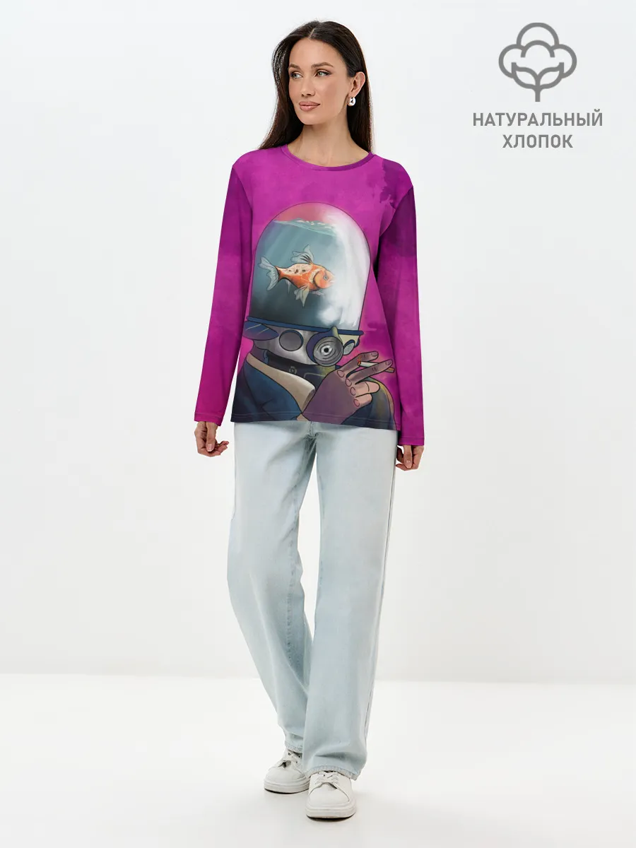 Лонгслив женский. Хлопок / Эй Джей | Академия Амбрелла