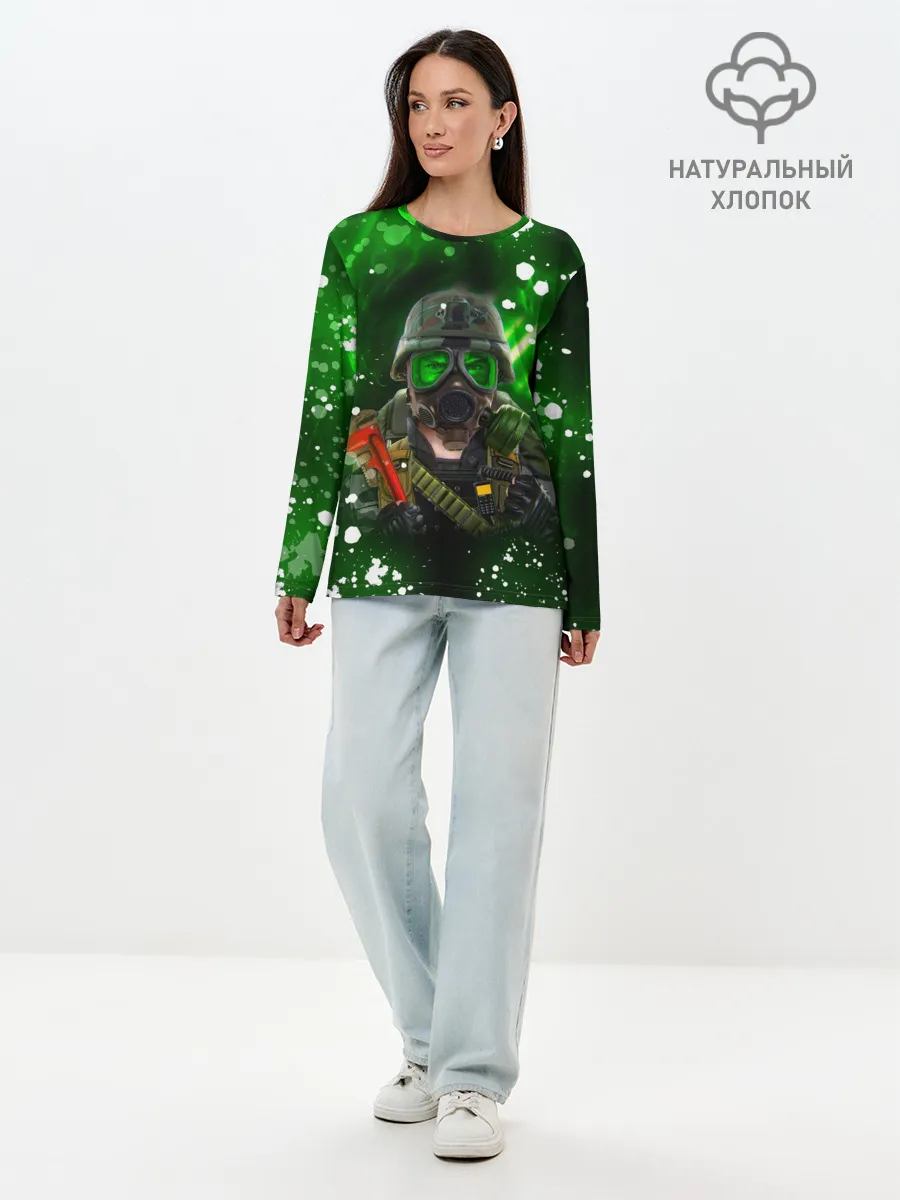 Лонгслив женский. Хлопок / Opposing Force | Адриан Шепард