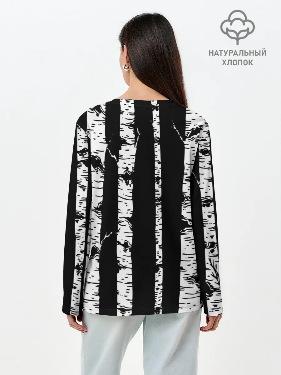 Лонгслив женский. Хлопок / Крутые Бобры