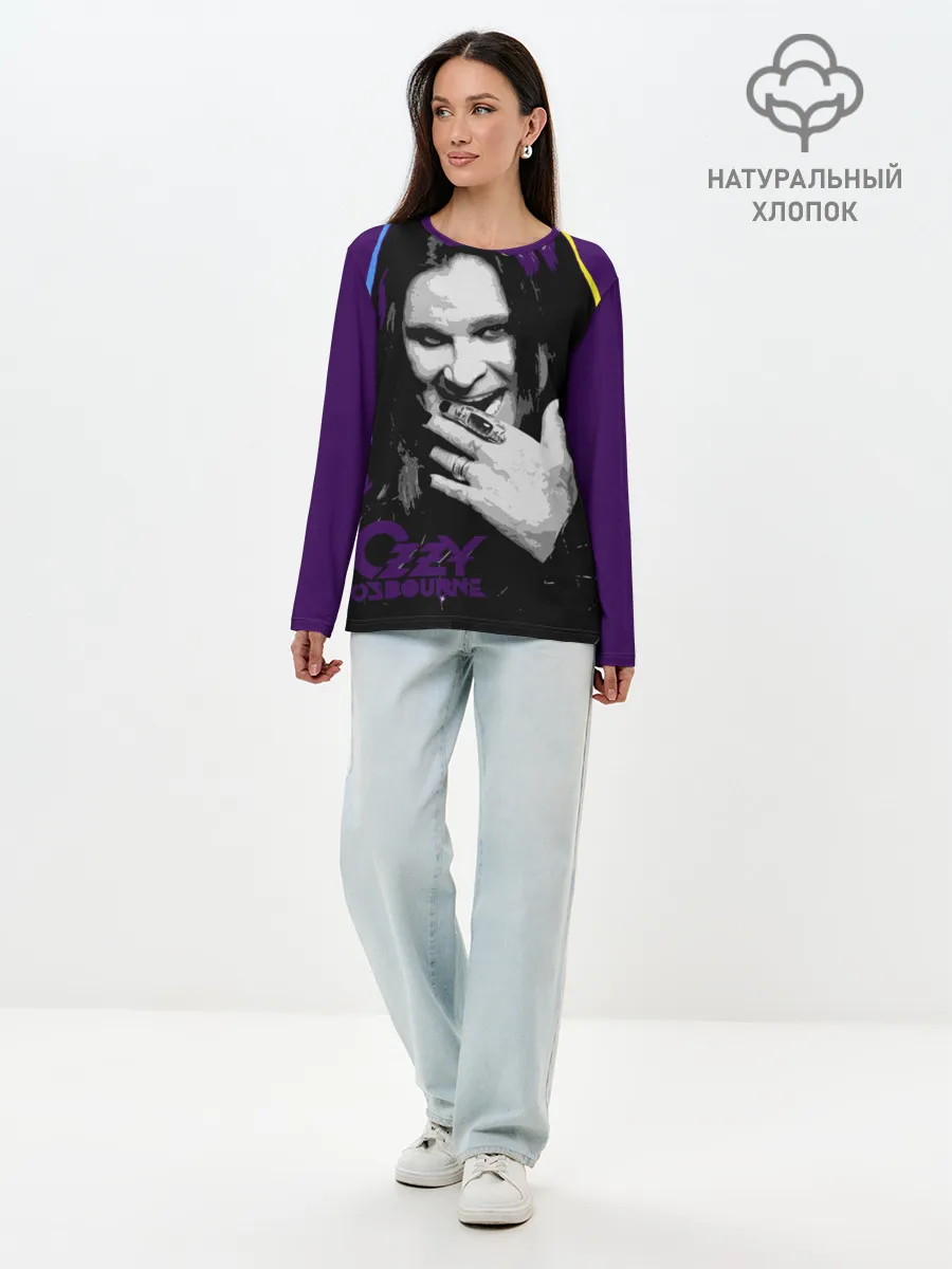 Лонгслив женский. Хлопок / Ozzy Osbourne, Оззи Осборн