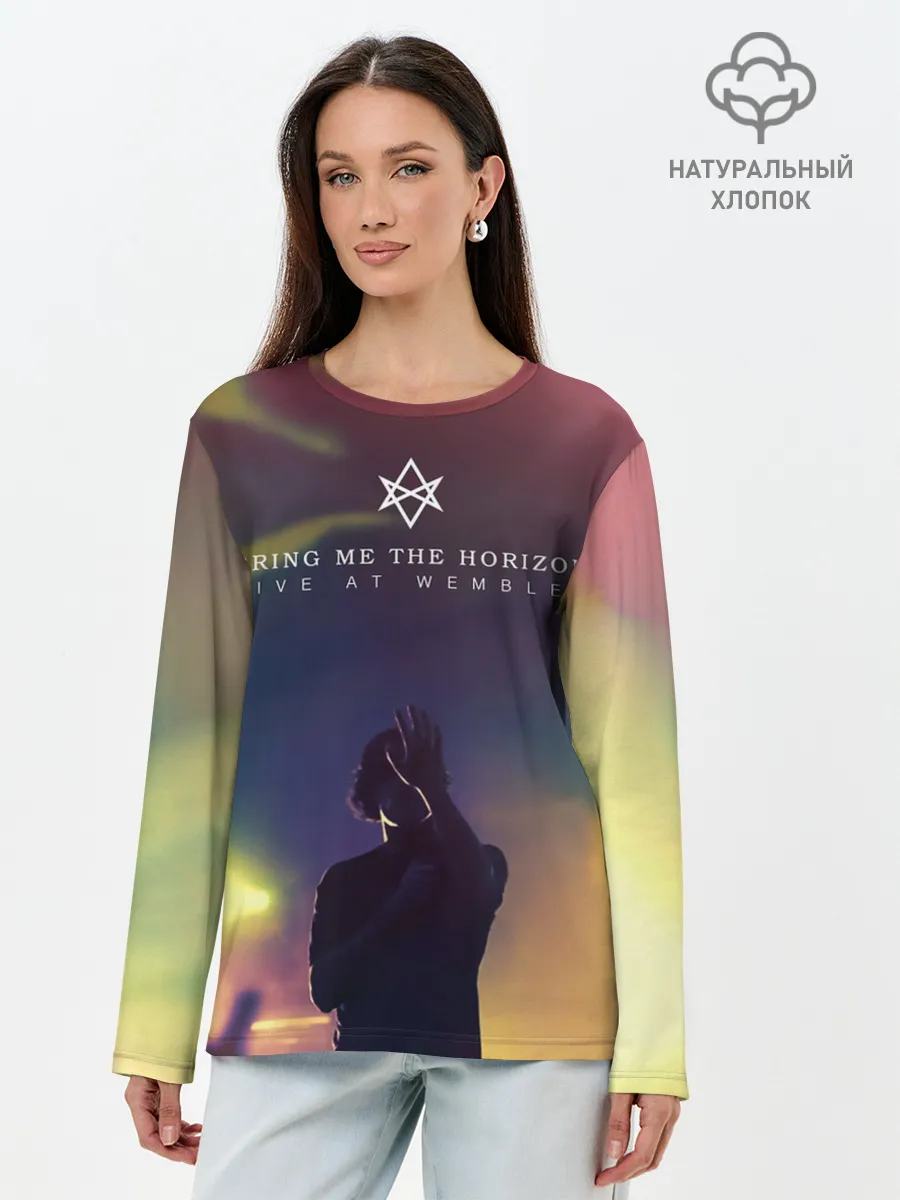 Лонгслив женский. Хлопок / Live at Wembley BMTH