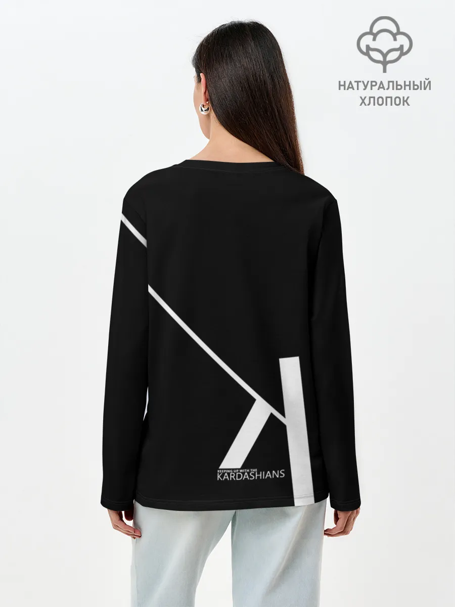 Лонгслив женский. Хлопок / Ким Кардашьян