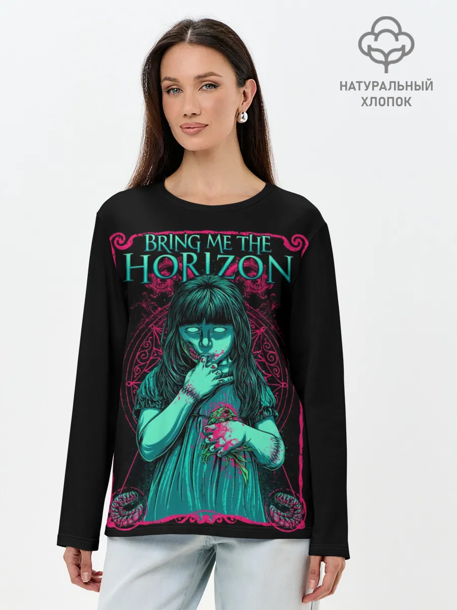 Лонгслив женский. Хлопок / Bring Me the Horizon
