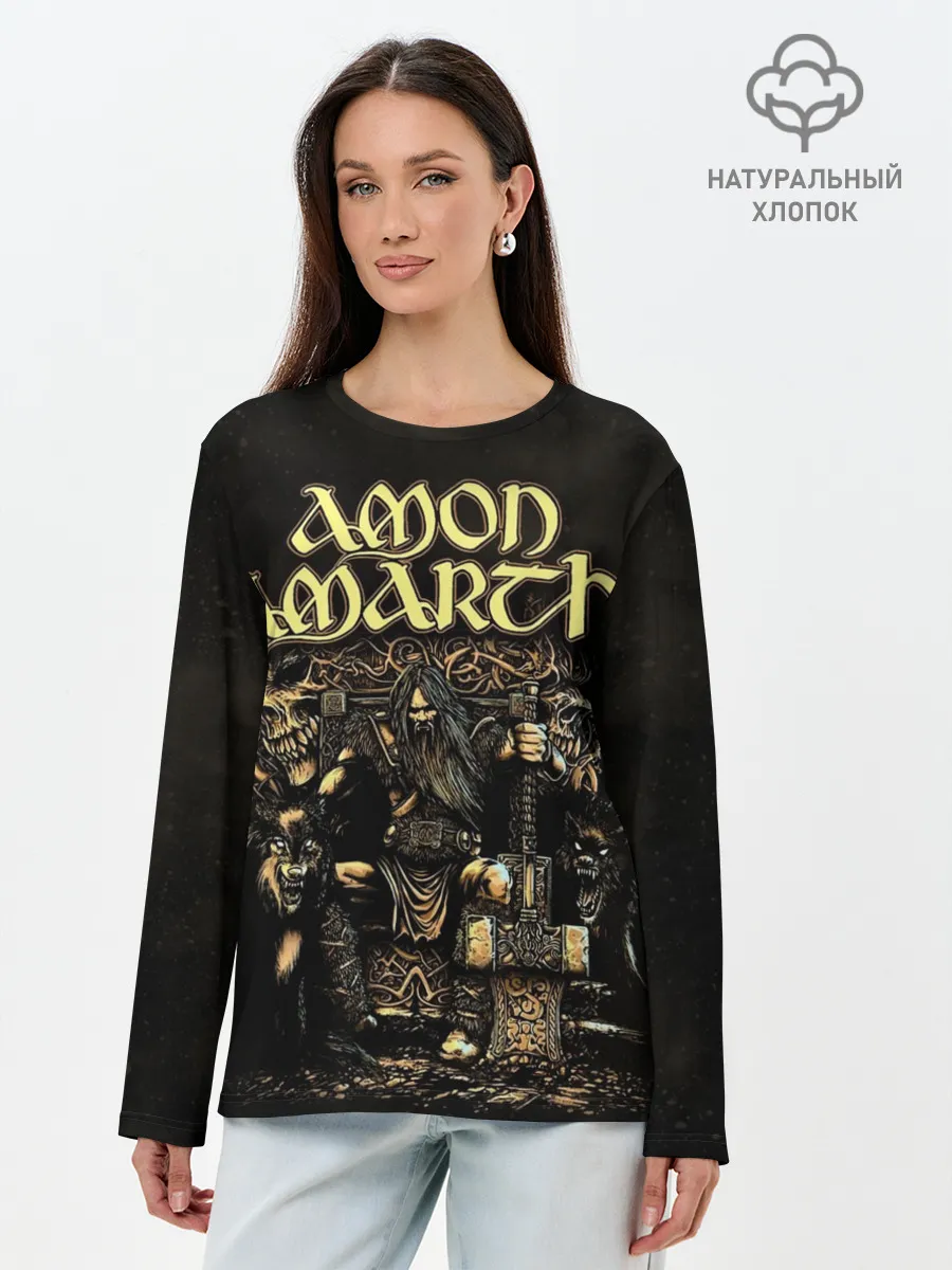 Лонгслив женский. Хлопок / Amon Amarth