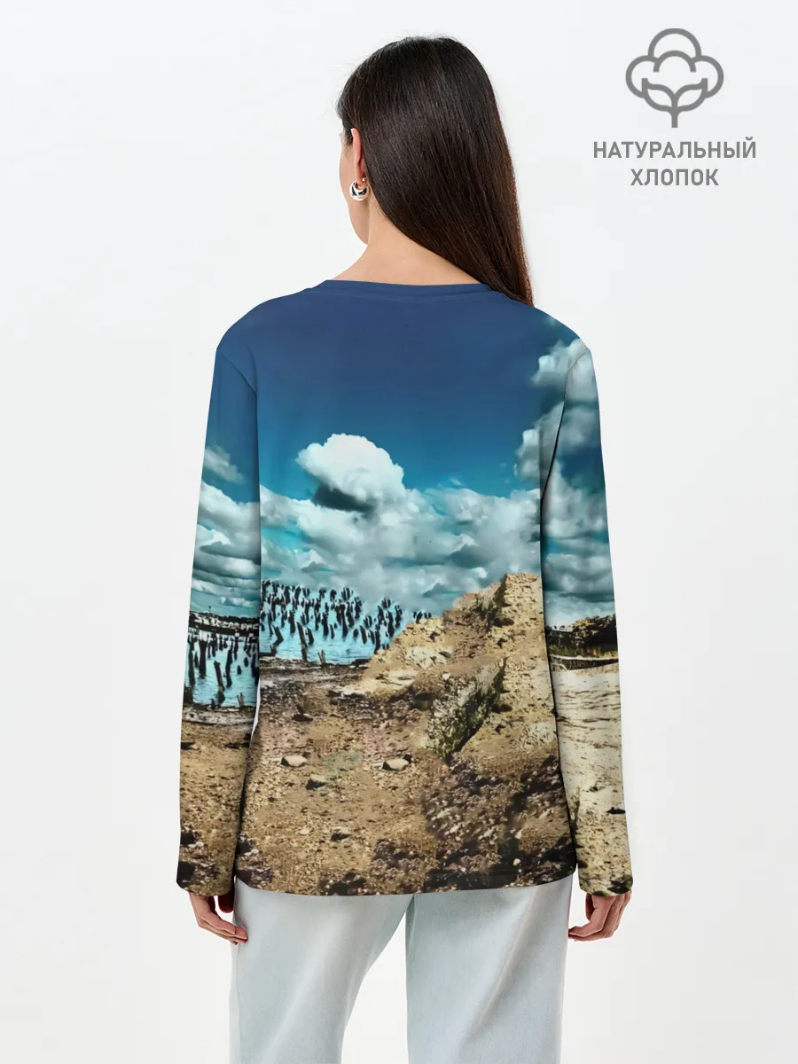 Лонгслив женский. Хлопок / Мумий Тролль Владивосток 2000