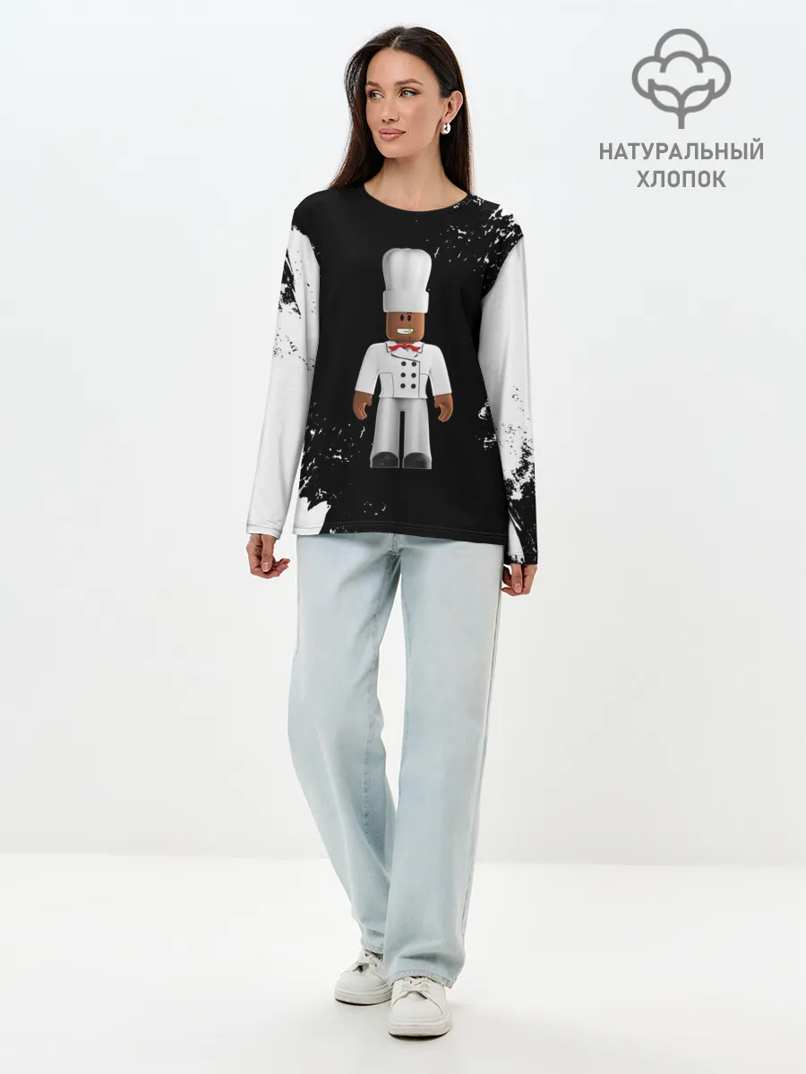 Лонгслив женский. Хлопок / ROBLOX | РОБЛОКС | LOGO