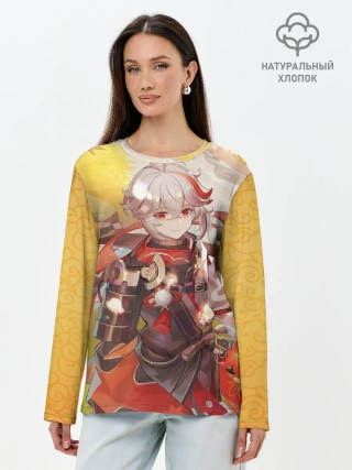 Лонгслив женский. Хлопок / Kaedehara Kazuha
