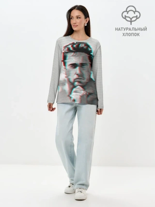 Лонгслив женский. Хлопок / Billie Herrington Gachimuchi