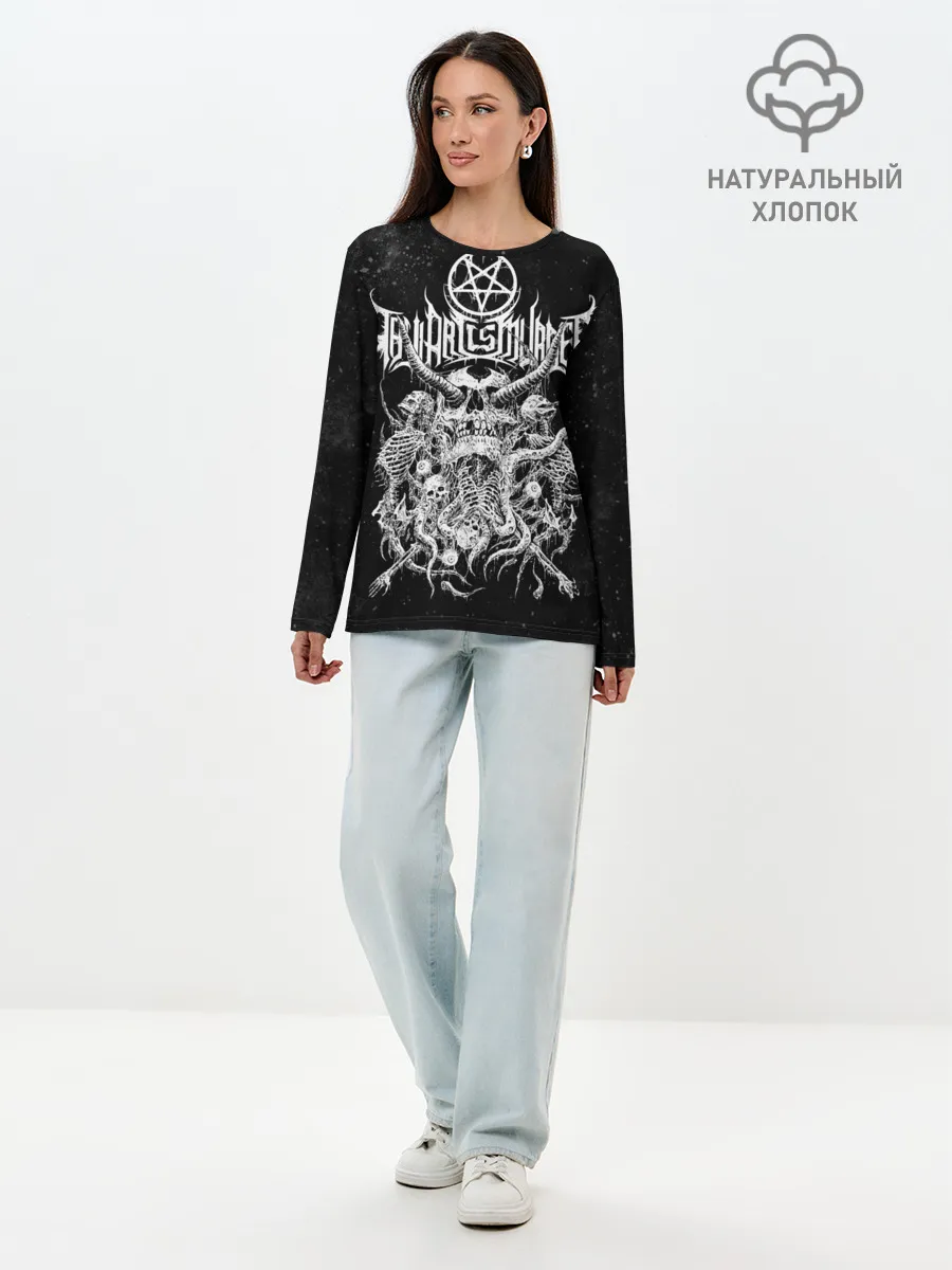 Лонгслив женский. Хлопок / Thy Art Is Murder