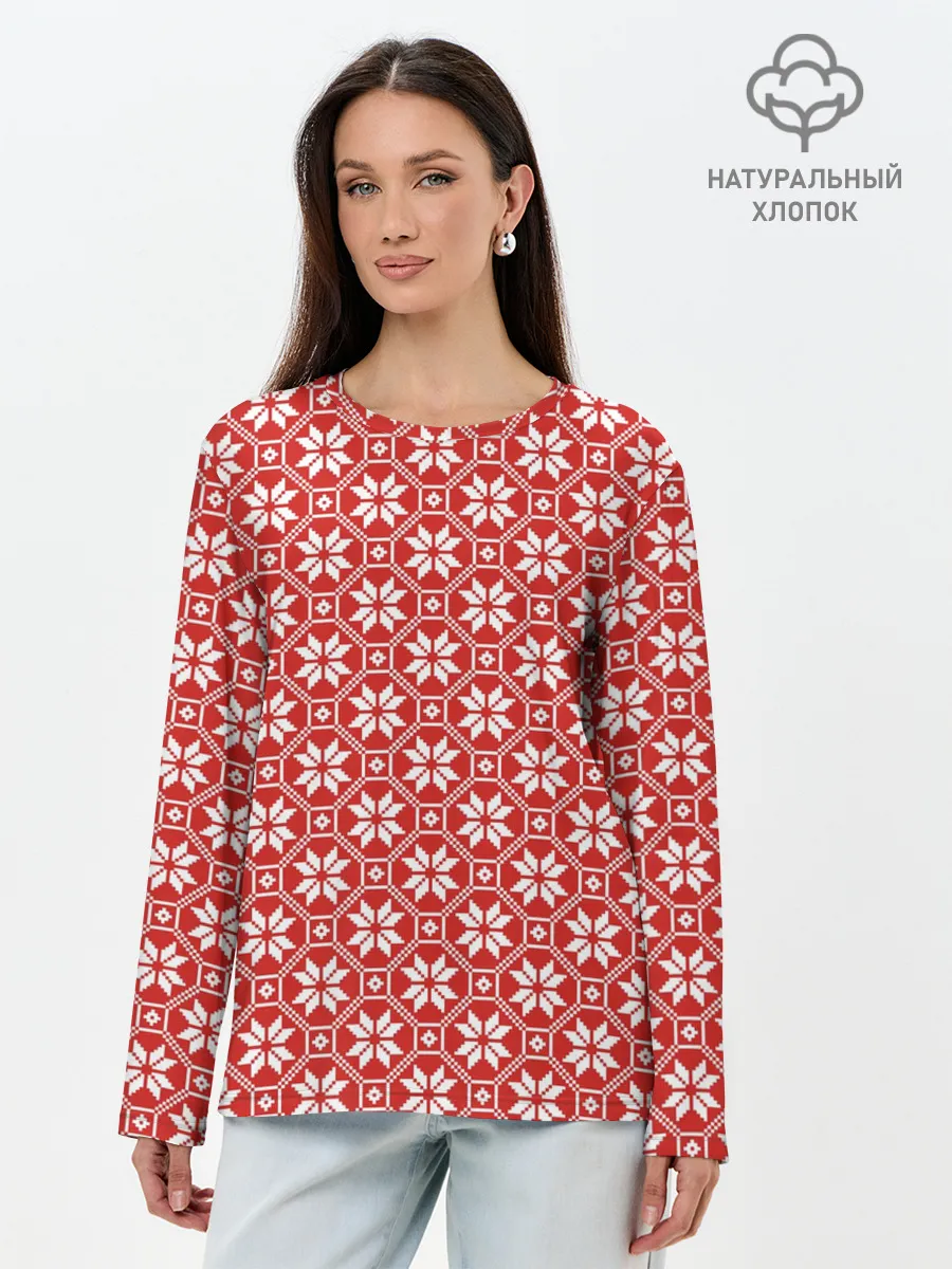 Лонгслив женский. Хлопок / Алатырь