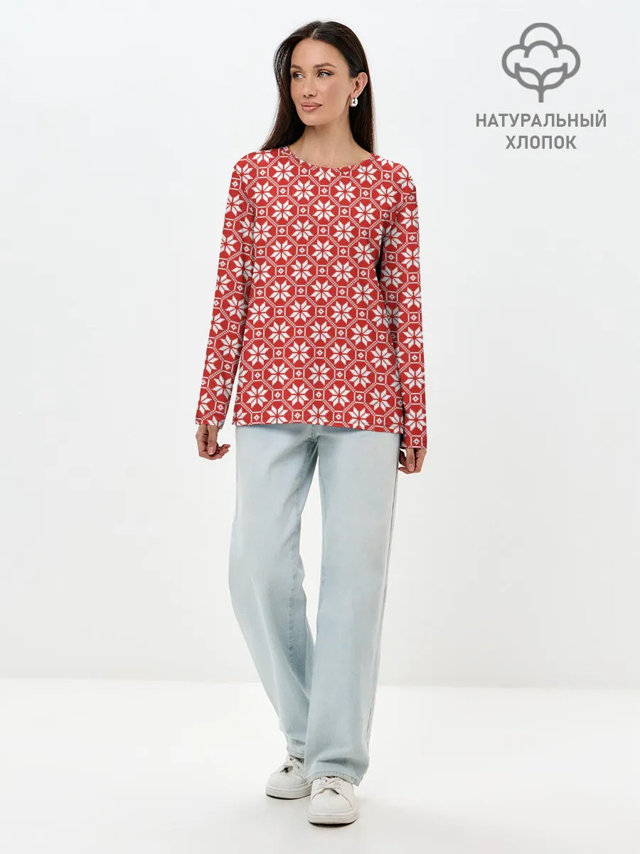 Лонгслив женский. Хлопок / Алатырь