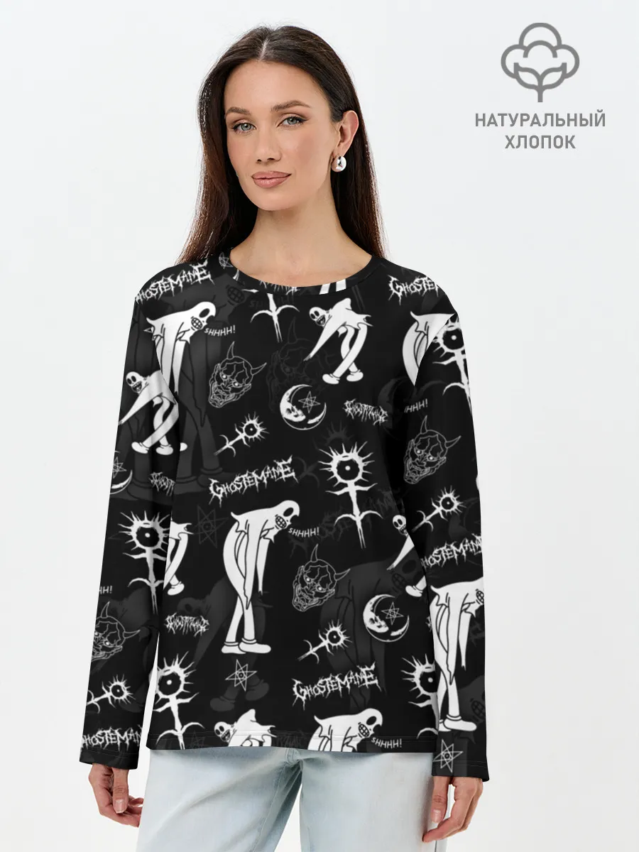 Лонгслив женский. Хлопок / Ghostemane