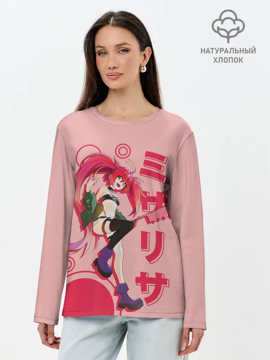 Лонгслив женский. Хлопок / Mizarisa