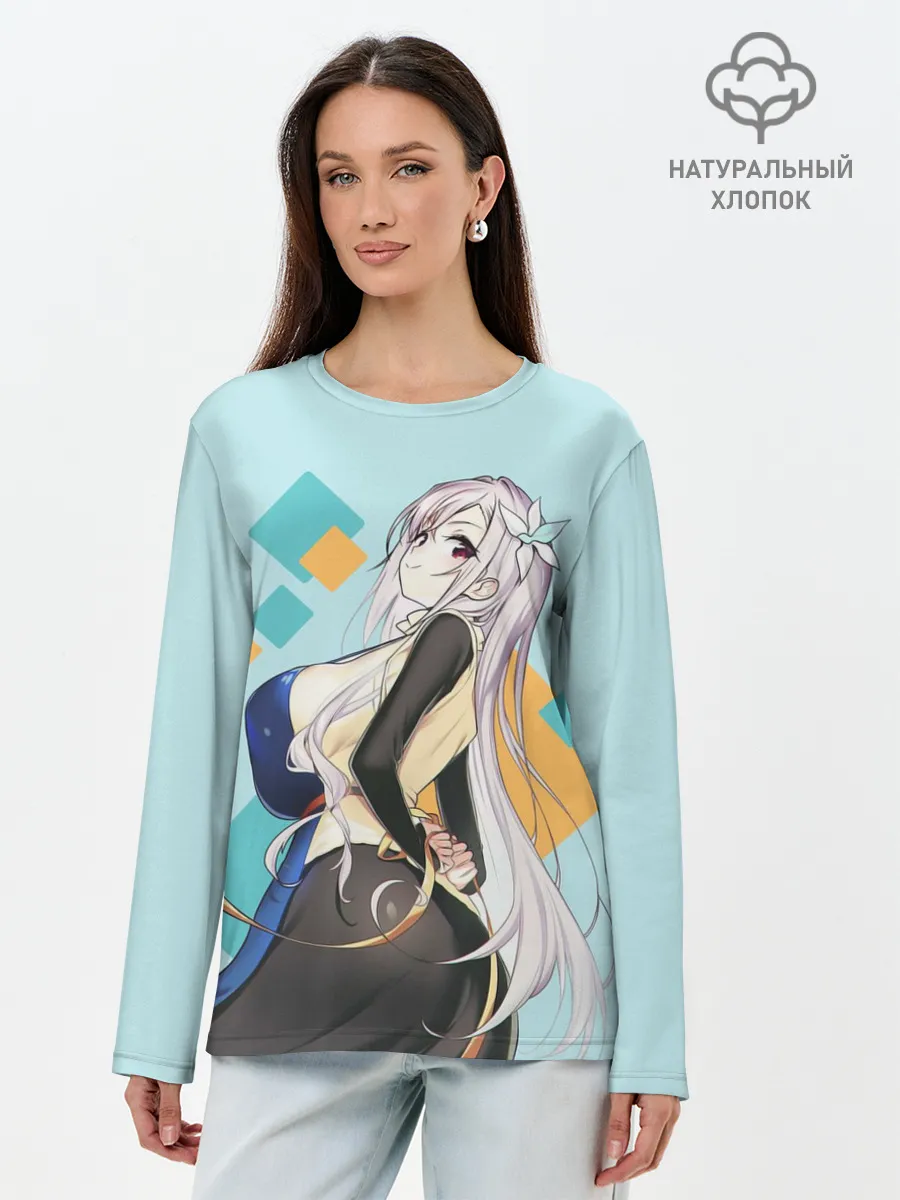 Лонгслив женский. Хлопок / Рэона Кисараги