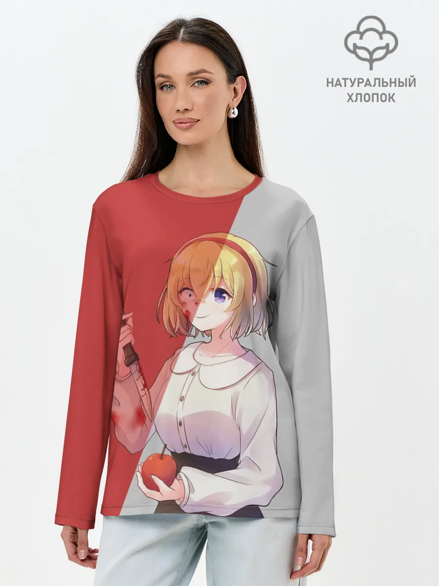 Лонгслив женский. Хлопок / Alicias madness