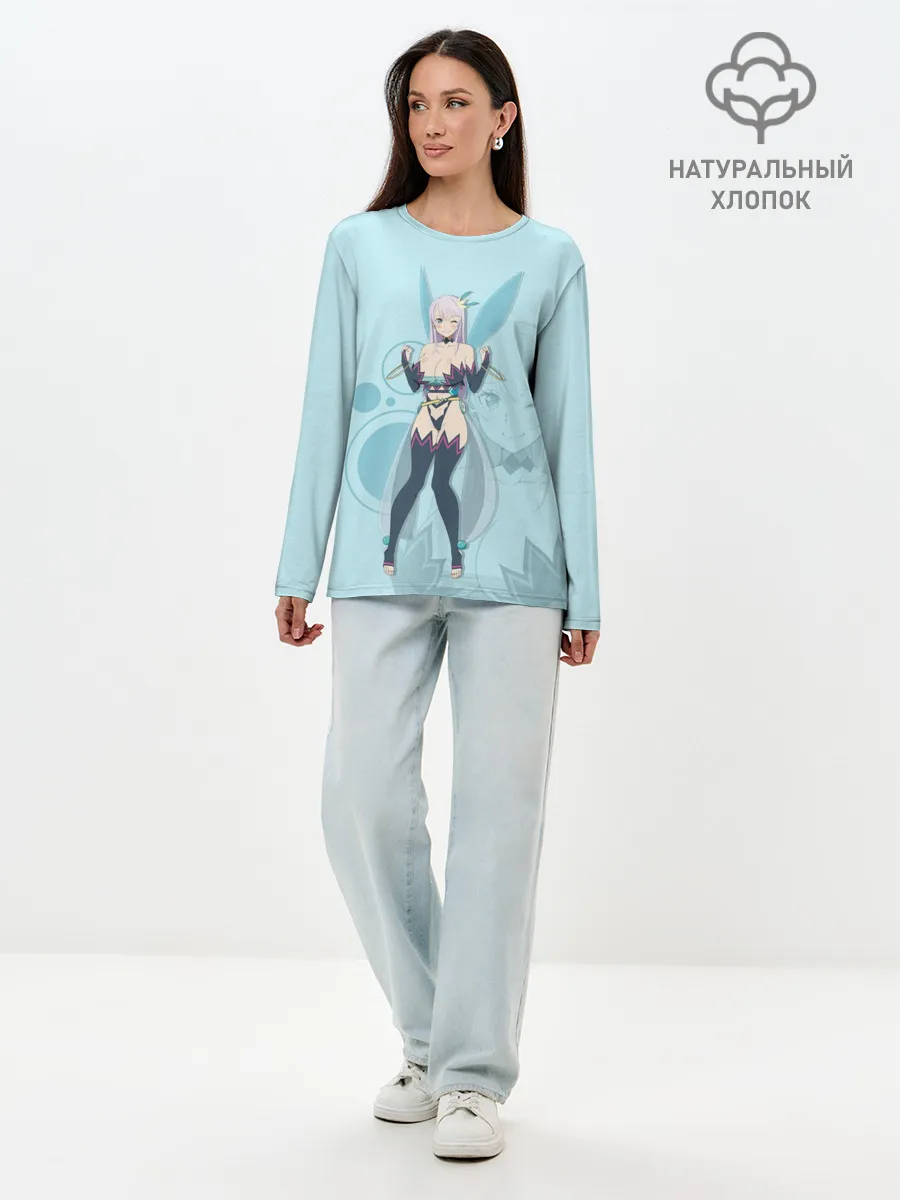 Лонгслив женский. Хлопок / Fairy Reona