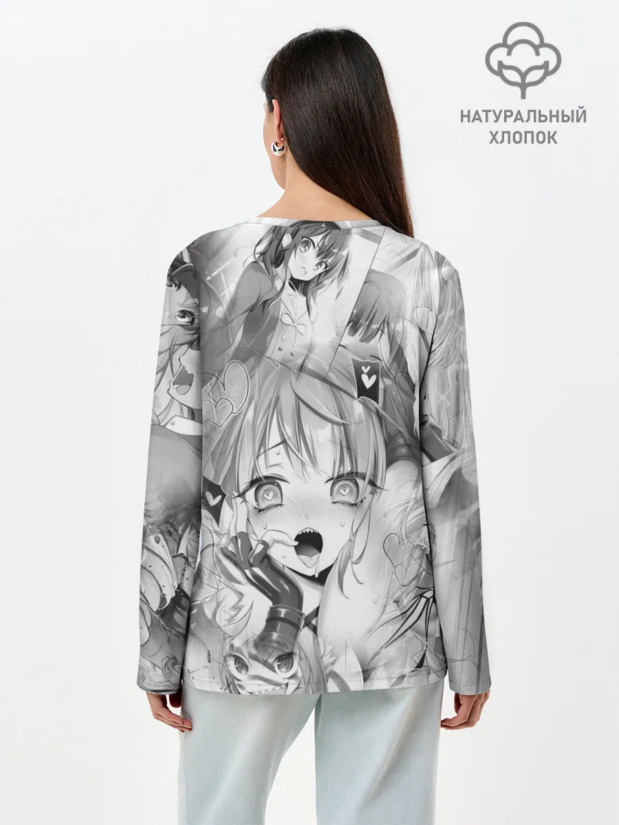 Лонгслив женский. Хлопок / Full Dive RPG Manga