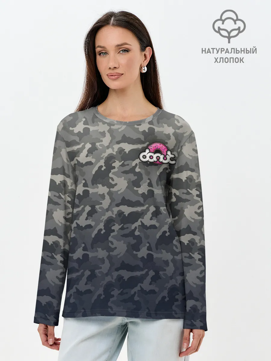 Лонгслив женский. Хлопок / Donut