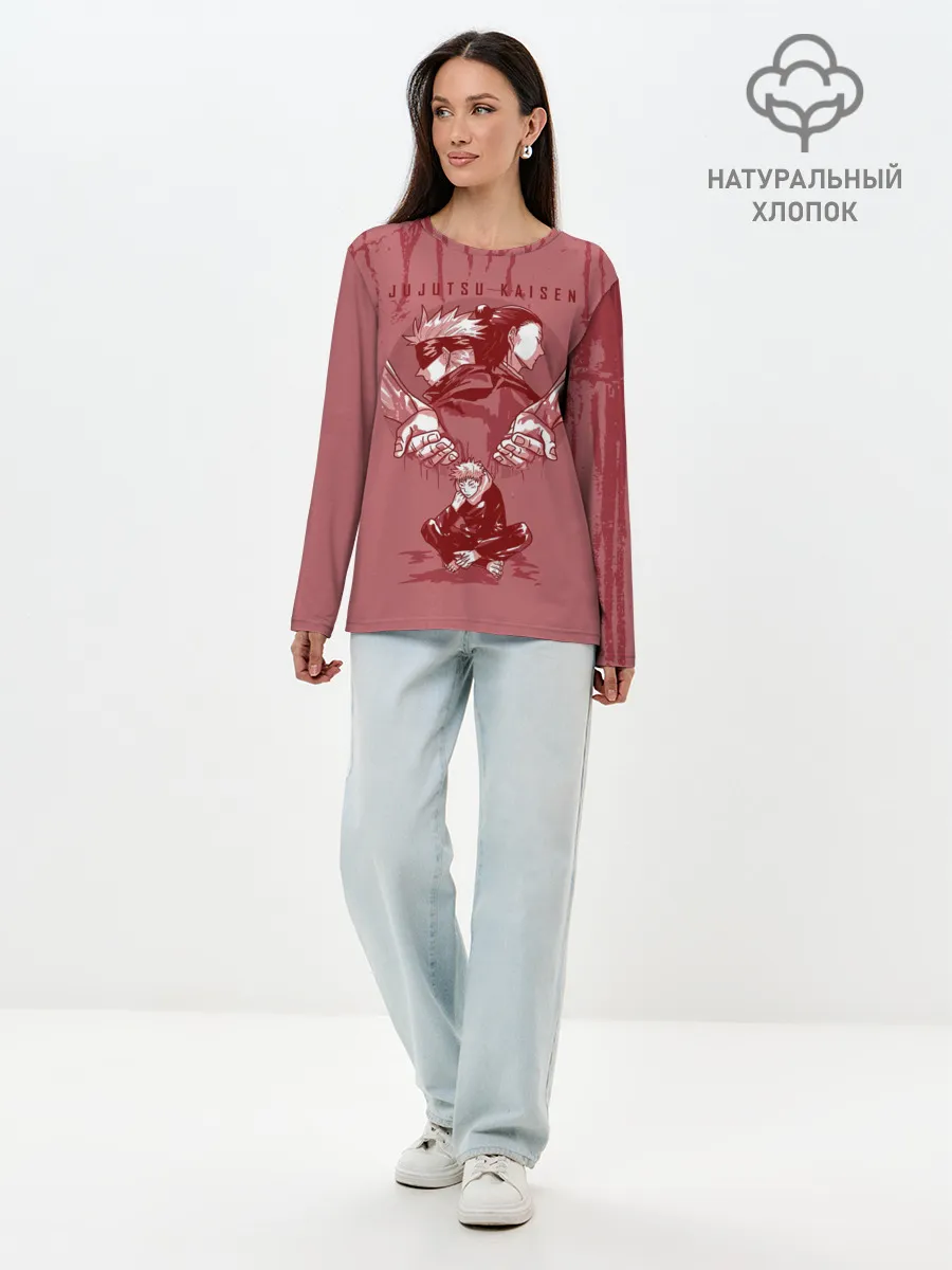 Лонгслив женский. Хлопок / Jujutsu Kaisen | Магическая битва