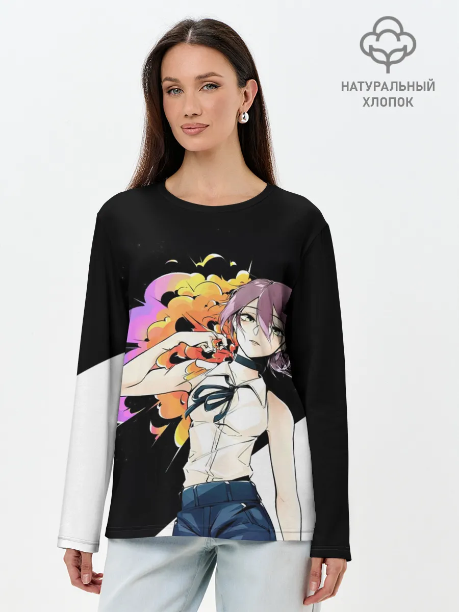 Лонгслив женский. Хлопок / Резе Reze