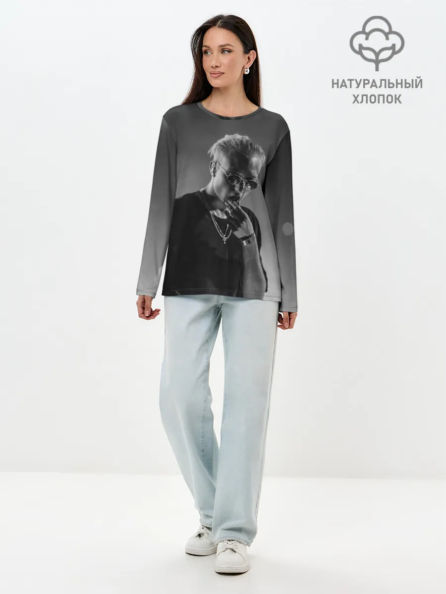 Лонгслив женский. Хлопок / T-Fest на концерте