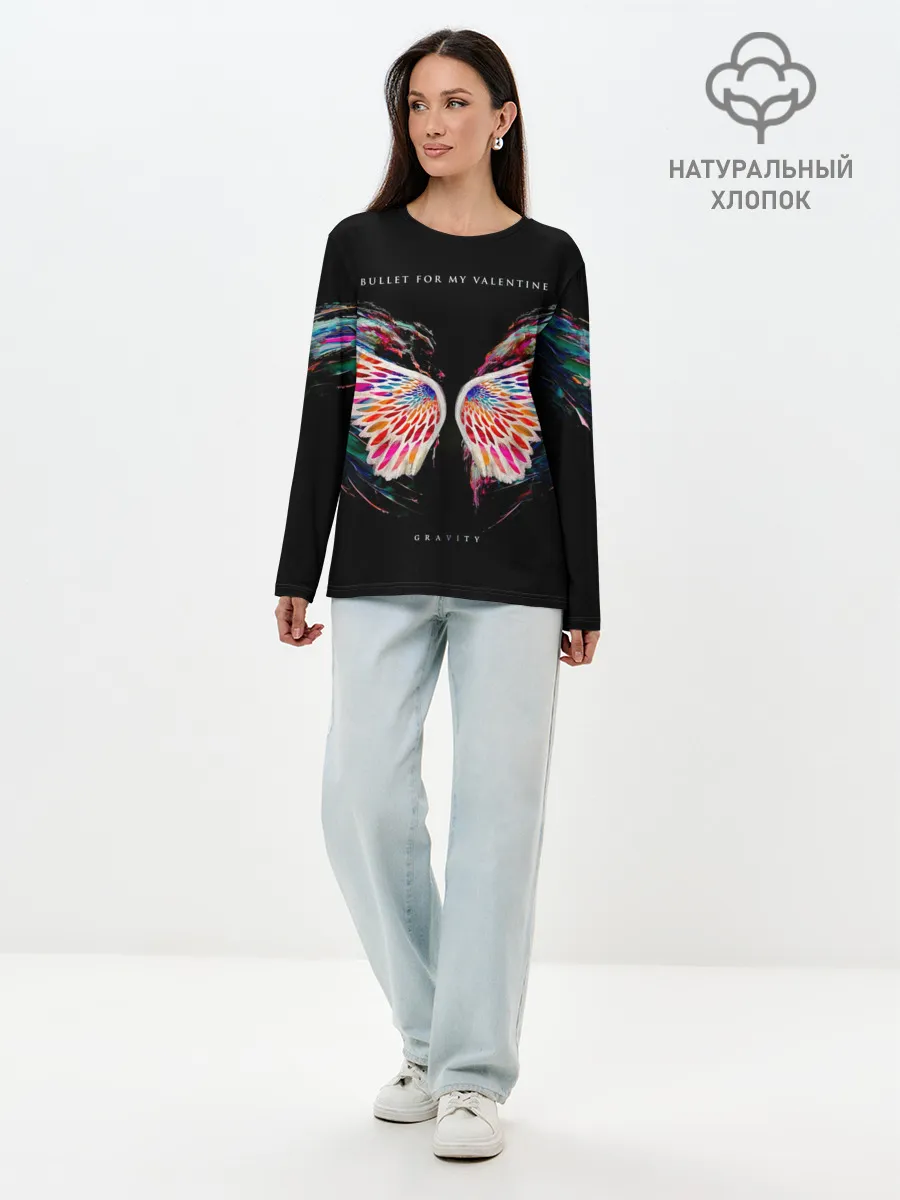 Лонгслив женский. Хлопок / Gravity - Bullet For My Valentine