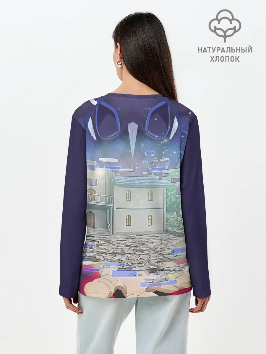 Лонгслив женский. Хлопок / Full Dive RPG Poster