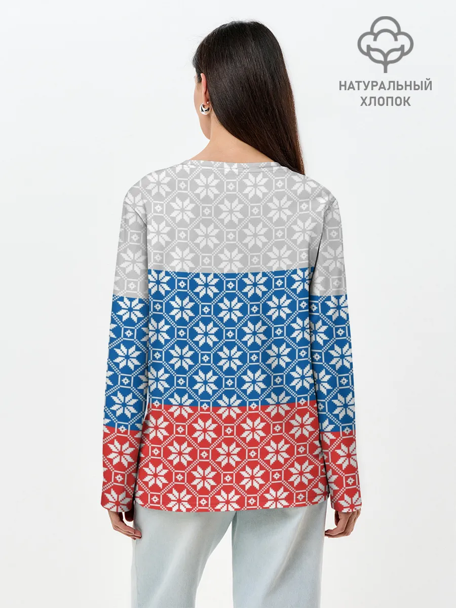 Лонгслив женский. Хлопок / Россия