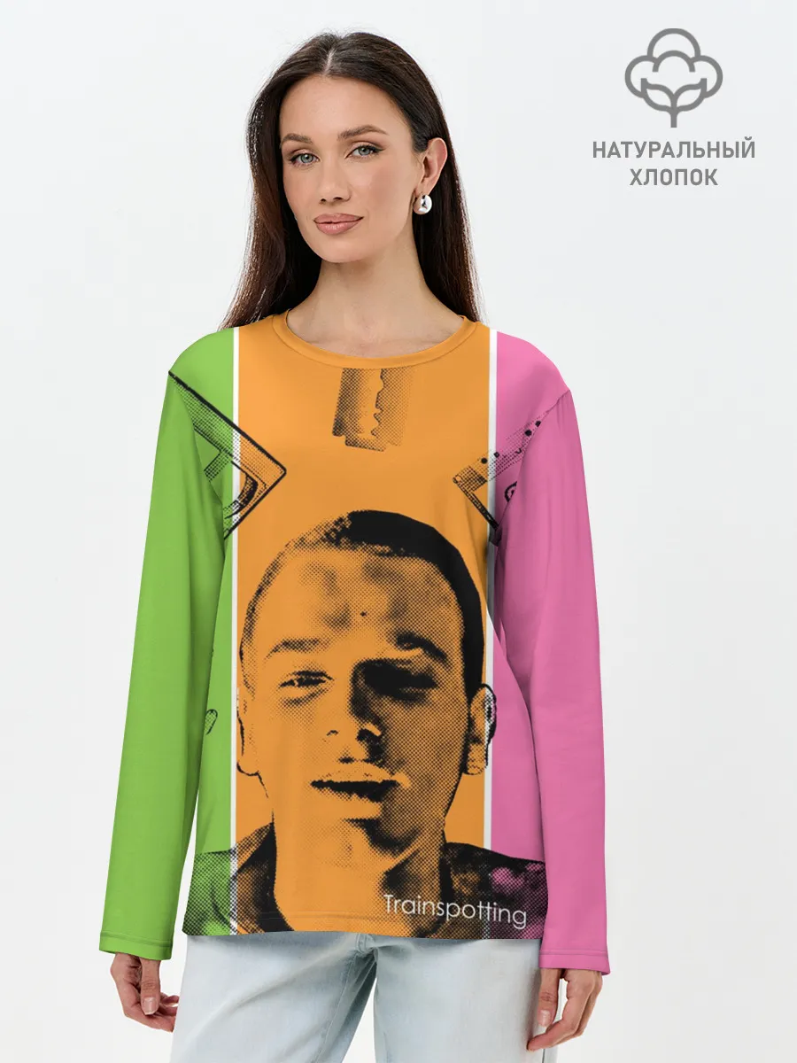 Лонгслив женский. Хлопок / На игле