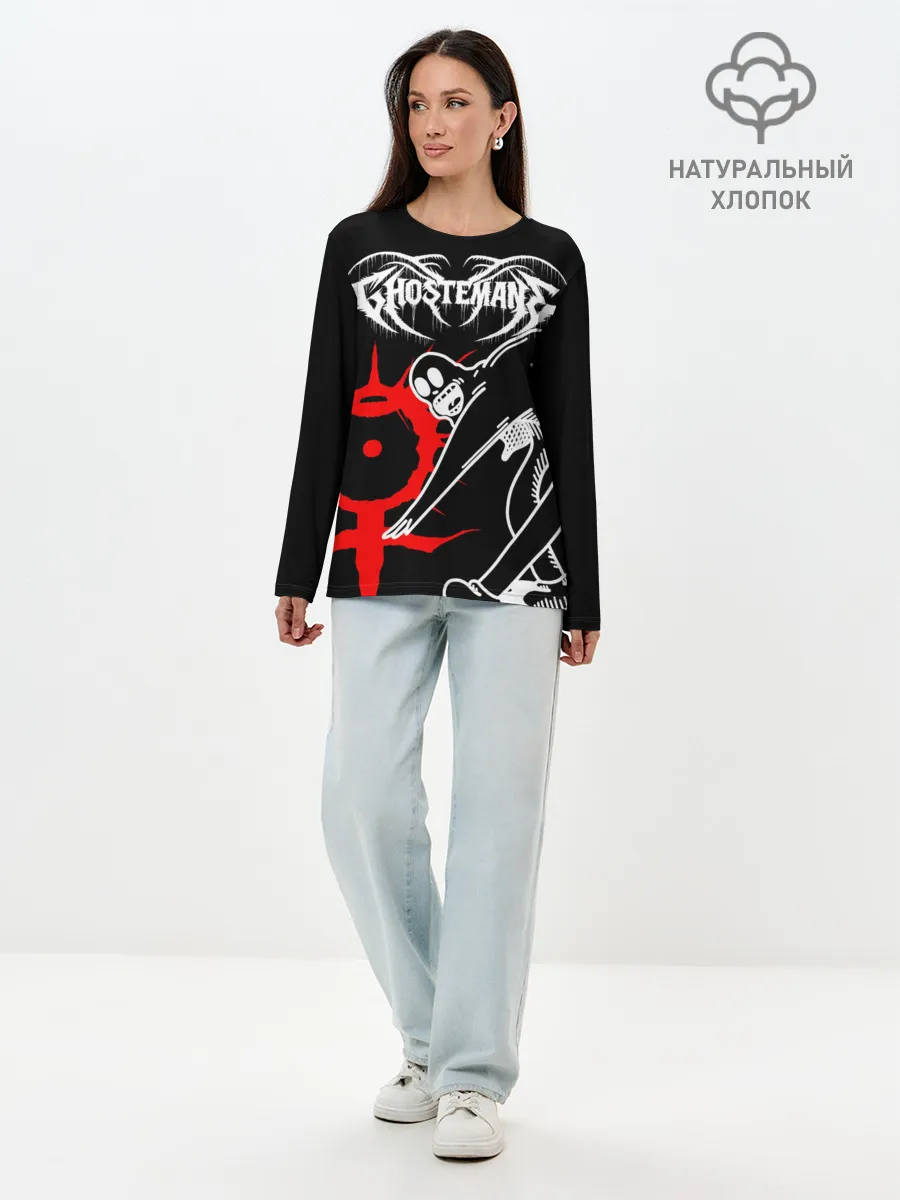 Лонгслив женский. Хлопок / GHOSTEMANE
