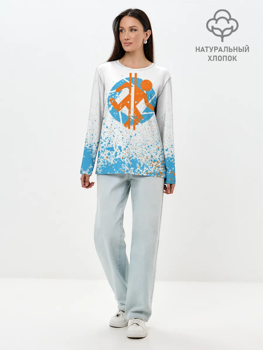 Лонгслив женский. Хлопок / PORTAL 2