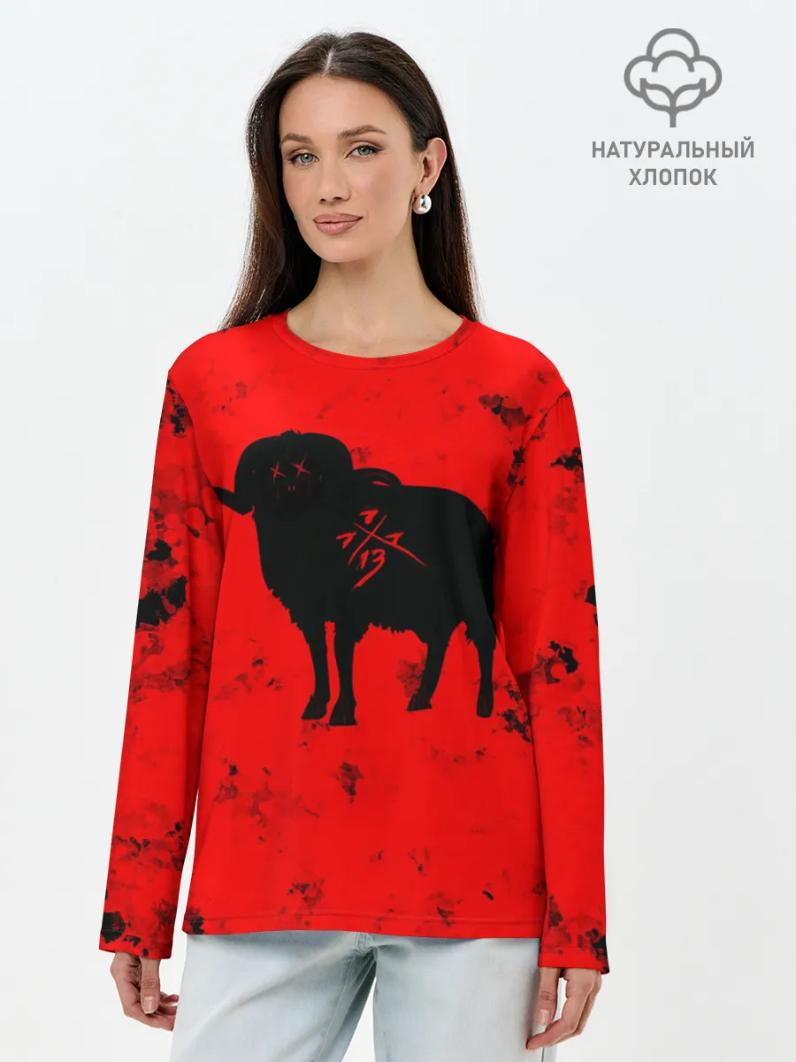 Лонгслив женский. Хлопок / THE RAM