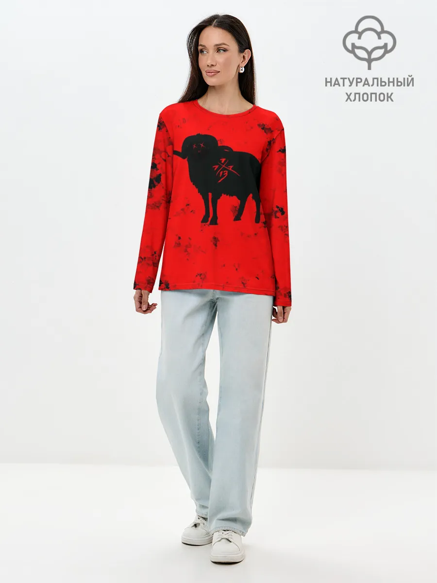 Лонгслив женский. Хлопок / THE RAM