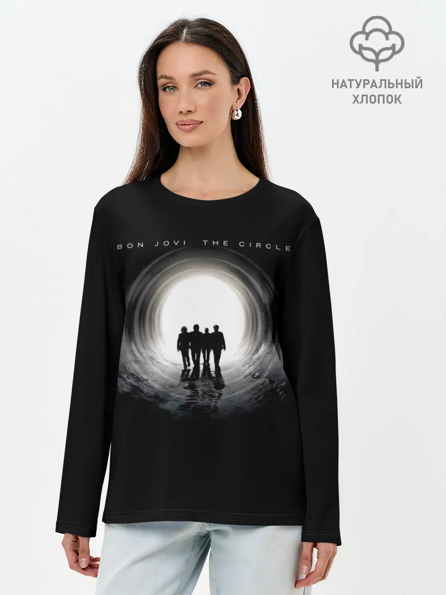 Лонгслив женский. Хлопок / Bon Jovi The Circle