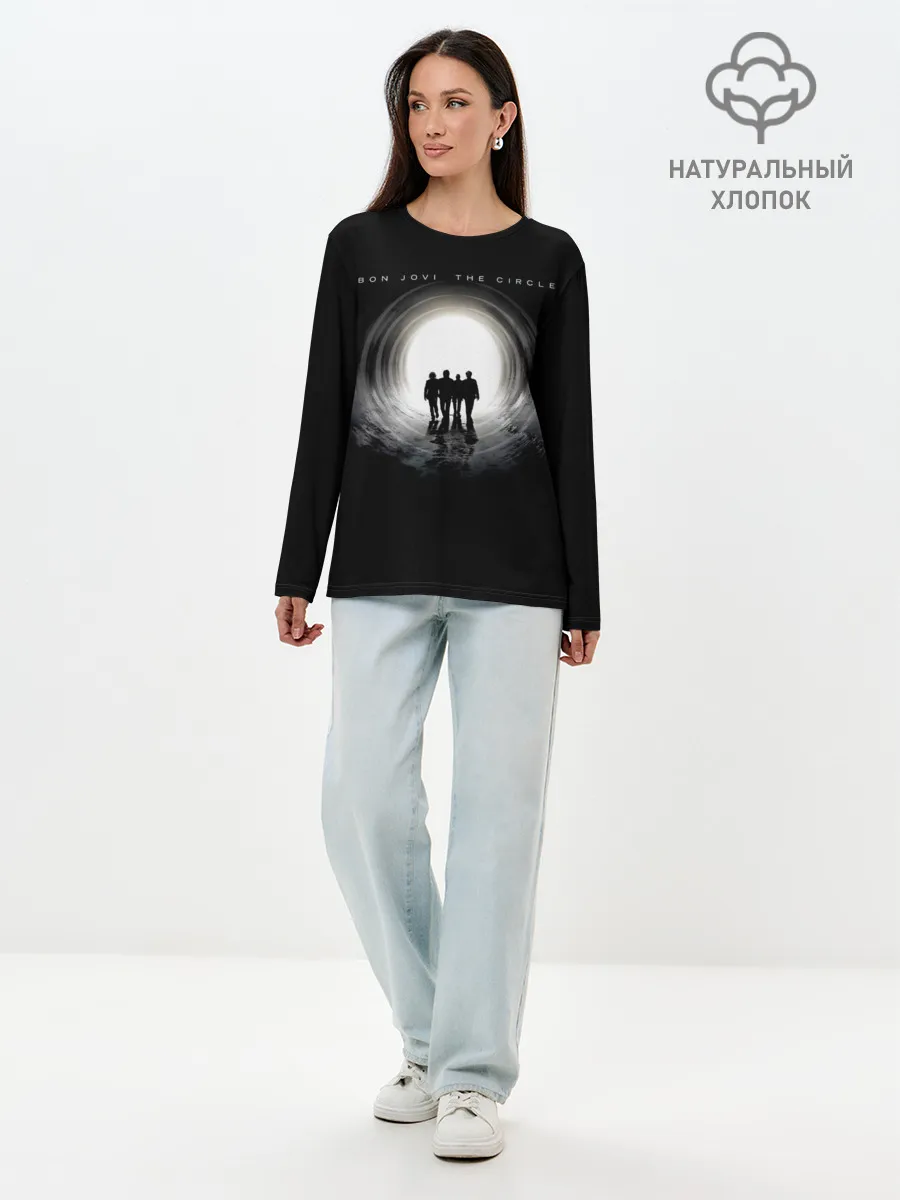 Лонгслив женский. Хлопок / Bon Jovi The Circle