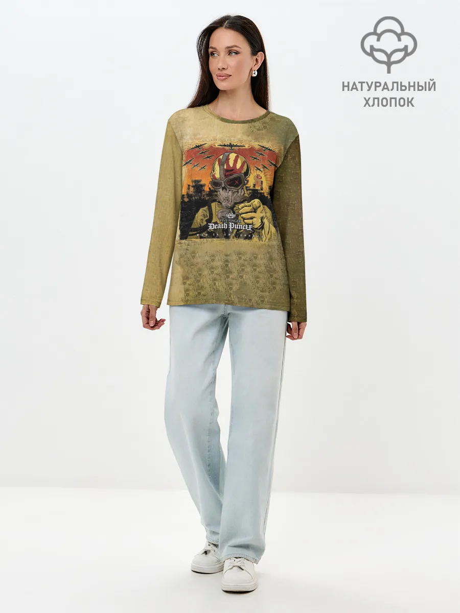 Лонгслив женский. Хлопок / War Is the Answer - Five Finger Death Punch