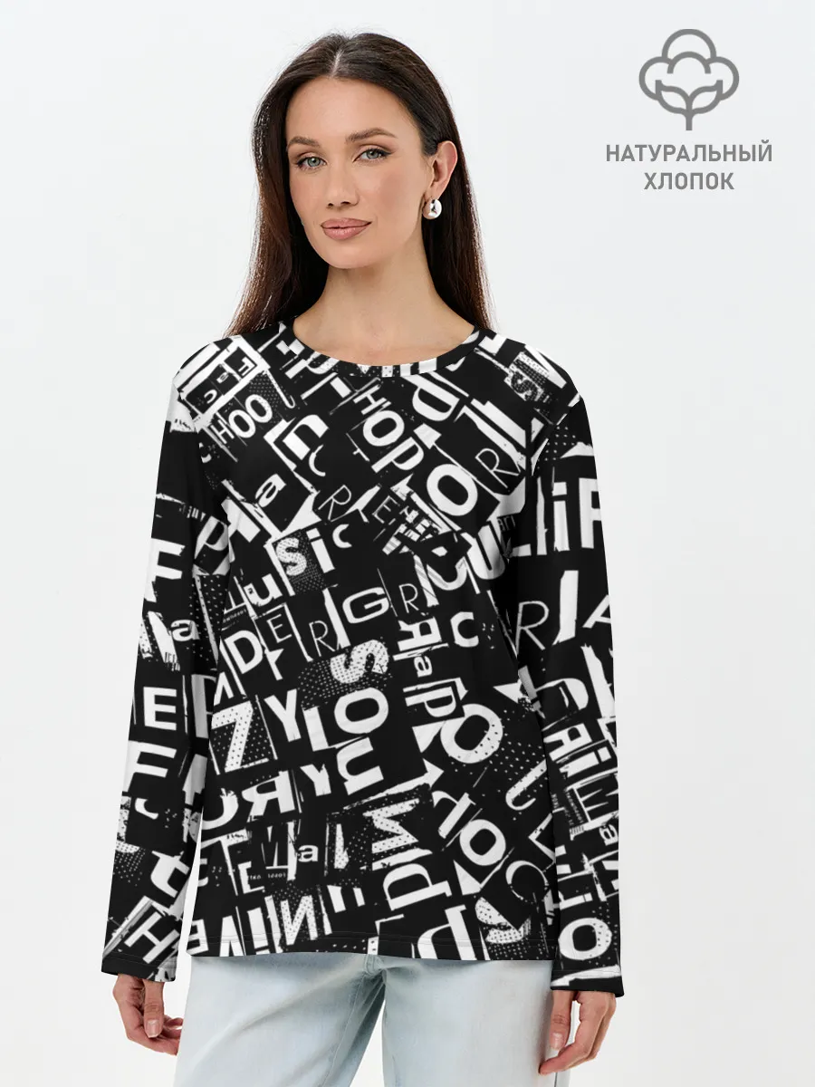 Лонгслив женский. Хлопок / UNDER WHITE