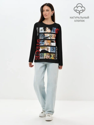 Лонгслив женский. Хлопок / Пятерка из Ван Пис