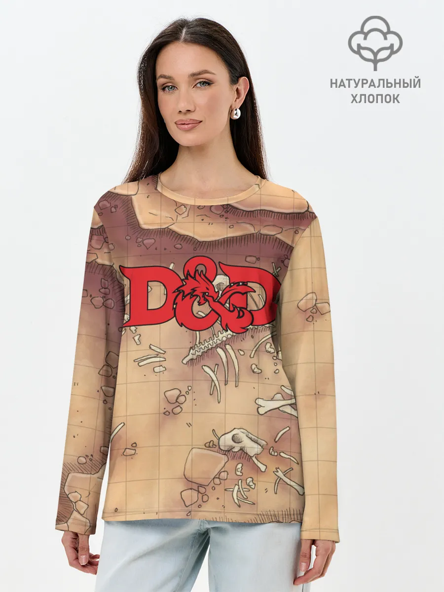 Лонгслив женский. Хлопок / Dungeons and Dragons | D&D