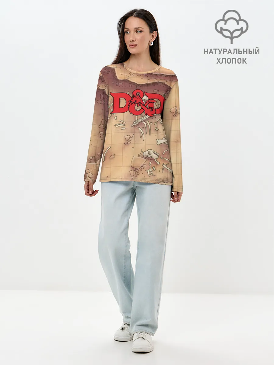 Лонгслив женский. Хлопок / Dungeons and Dragons | D&D