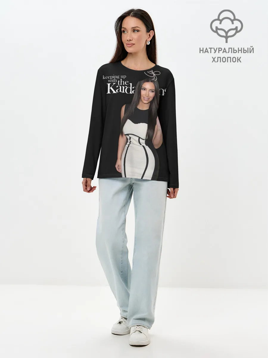 Лонгслив женский. Хлопок / Keeping up with Kardashians