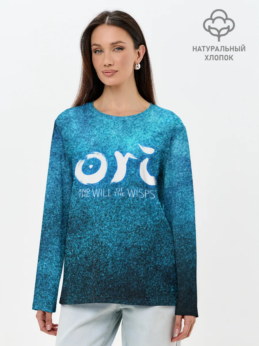 Лонгслив женский. Хлопок / Ori Logo | Ори Лого