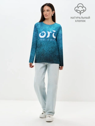 Лонгслив женский. Хлопок / Ori Logo | Ори Лого